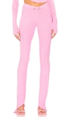 Sami Miro Vintage Asymmetric Stretch Tencel Pants In Pink