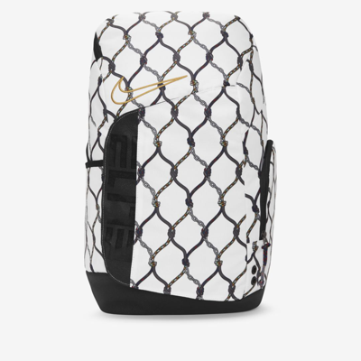 Nike Hoops Elite Pro Printed Basketball Backpack In White/photon  Dust/metallic Gold | ModeSens