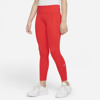 Nike Dri-fit One Big Kids' (girls') Leggings In Red
