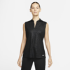 Nike Women's Dri-fit Victory Sleeveless Golf Polo In Black
