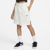 Nike Women's  Sportswear Phoenix Fleece High-waisted Loose-fit Shorts In White