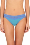 Natori Bliss Perfection One-size Thong In Lake/pool Blue