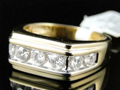 Pre-owned Earleen Jewels Excellent White Round High Quality Gemstone Wedding Engagement Band Ring In 935