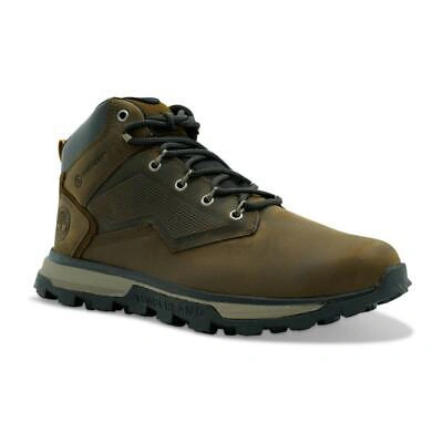 Pre-owned Timberland Mens Tree Line Treker Waterproof Boots (brown)