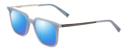 Pre-owned John Varvatos V521 Unisex Polarized Sunglasses 4 Options Storm Crystal Blue 52mm