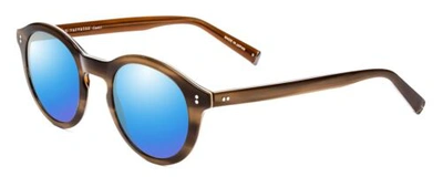 Pre-owned John Varvatos V519 Unisex Polarized Sunglasses 4 Option In Olive Brown Horn 47mm