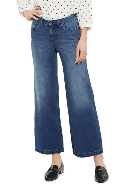 Nydj Teresa Wide Leg Jeans In Bluewell