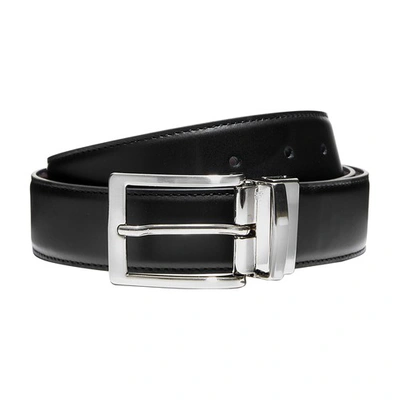 Scarosso Rev Belt In Black Mista Calf