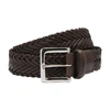 Scarosso Braided Belts In Brown_calf
