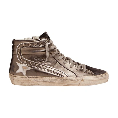 Golden Goose Trainers Slide Classic In Black_silver