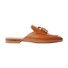 Scarosso Giorgina Tasseled Mules In Cognac Calf