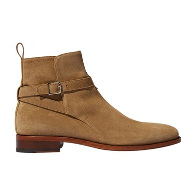 Scarosso Libero Boots In Beige Suede