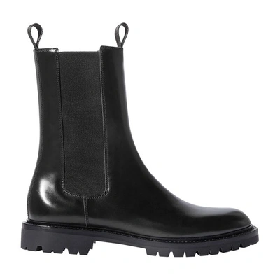 Scarosso Wooster Chelsea Boots In Black - Brushed Calf