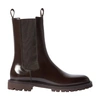 Scarosso Wooster Boots In Brown Brushed Calf