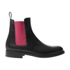 Scarosso Claudia Colour-block Ankle Boots In Pink Calf