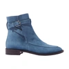 Scarosso Kelly Suede Boots In Blue Suede