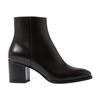 Scarosso Polished-finish Ankle Boot In Black Calf