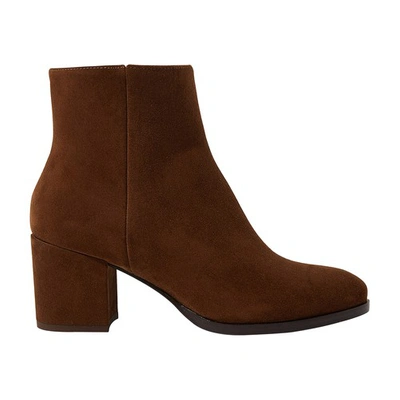 Scarosso Costanza Boots In Tobacco Suede