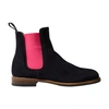 Scarosso Bruna Chelsea Boots In Blue Suede