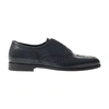 Scarosso Judy Lace-up Leather Brogues In Blue Calf