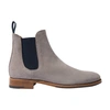 Scarosso Giancarlo Chelsea Boots In Taupe Suede