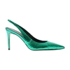 Scarosso Sutton 90mm Pumps In Green Elaphe