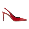 Scarosso X Brian Atwood Sutton Slingback Pumps In Red Patent