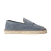 Scarosso Diego Jute Espadrilles In Grey Suede