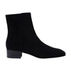 Scarosso Ambra 40mm Square-toe Boots In Black_suede