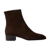 Scarosso Ambra Booties In Brown Suede