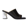 Scarosso Gwen 85mm Leather Mules In Black Calf