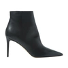Scarosso X Brian Atwood Anya Leather Ankle Boots In Black Calf