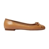 Scarosso Carla Ballerina Shoes In Cognac Calf