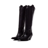 TORAL TORAL HIGH BLACK LEATHER BOOTS
