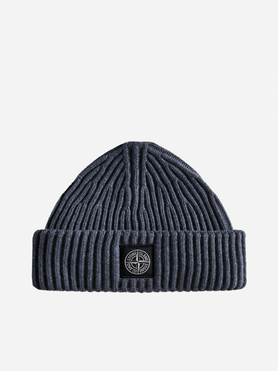 Stone Island Logo-patch Wool Beanie