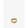 Monica Vinader Siren 18ct Yellow Gold-plated Vermeil Sterling Silver Ring
