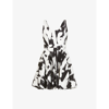 ALEXANDER MCQUEEN ABSTRACT-PRINT COTTON MINI DRESS