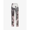 GIVENCHY DISTRESSED STRAIGHT-LEG MID-RISE JEANS