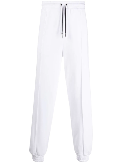 Roberto Cavalli Logo-embroidered Track Pants In White