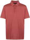 Vince Regular Fit Garment Dyed Cotton Polo Shirt In Pink