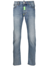 Philipp Plein Hexagon Straight-cut Jeans In Blue