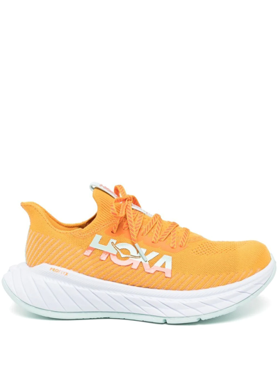 Hoka One One Carbon X 3 Low-top Sneakers In Orange
