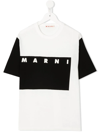 MARNI LOGO COLOUR-BLOCK T-SHIRT