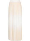 Peserico Pleated Maxi Skirt In Neutrals