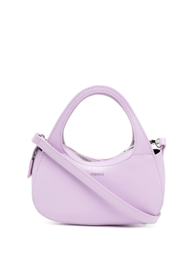 Coperni Micro Swipe Tote Bag In Purple