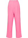 The Frankie Shop Bea Straight Leg Tailored Trousers In Pink