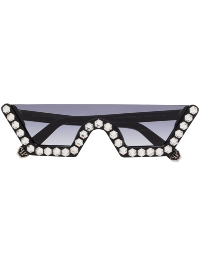 Philipp Plein Plein Crystal Lux Sunglasses In Black