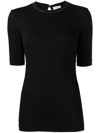 Brunello Cucinelli Cotton Jersey Fitted Jersey T-shirt In Black
