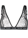 DSQUARED2 LACE-PATTERN TRIANGLE-CUP BRA