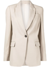 Brunello Cucinelli One-button Single-breasted Blazer In White